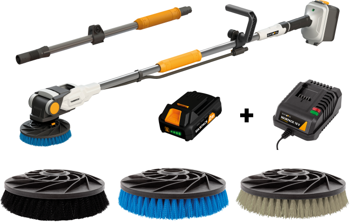 BATAVIA Akku-Reinigungsbürste Twin-Brush Set